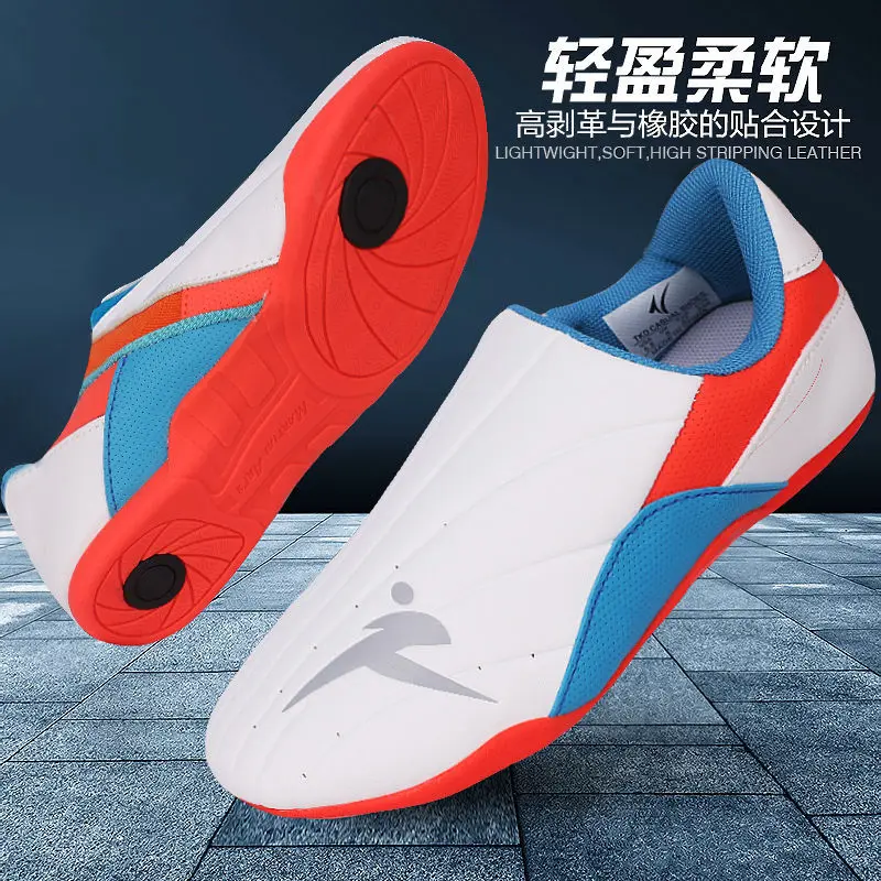 Taekwondo Coach Shoes Adult Mens Womens Coach Use Breathable Sneakers Karate Shoes Thickened Bottom Martial Arts