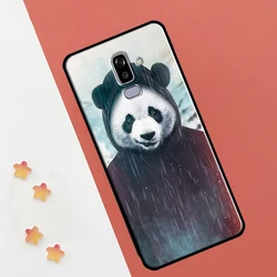 Adorable Panda Kawaii Animal Protective Phone Case for A8 Plus 2018 (21206)