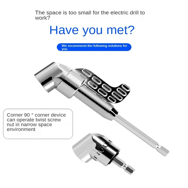 105 Graden Hoek Schroevendraaier Socket Houder Adapter Verstelbare Bits Boor Hoek Schroevendraaier Tool Socket Hex Bit