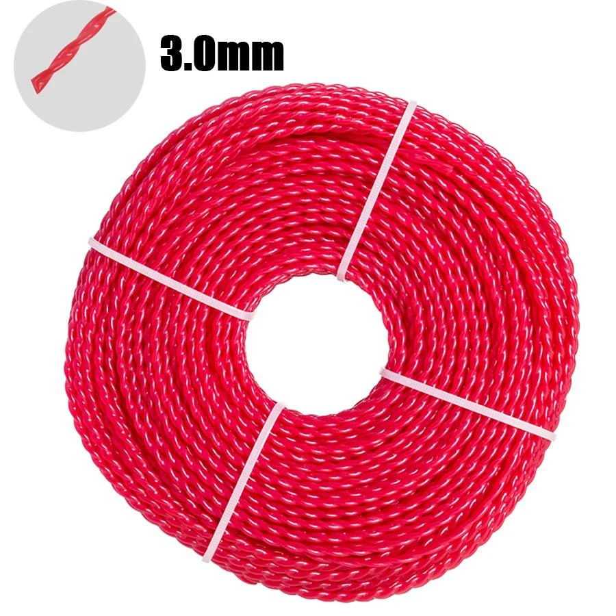 

3.0mm Spiral Nylon Trimmer Line Brush Grass Cutting Weed Rope Strimmer Tool Accessories Lawn Mower Wire Replace Convenient