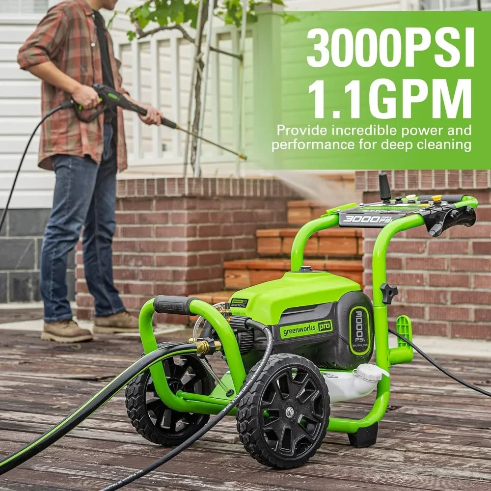 TruBrushless Electric Pressure Washer (PWMA Certified) Cordless Pressure Washer Heavy duty cast aluminum axial cam pump
