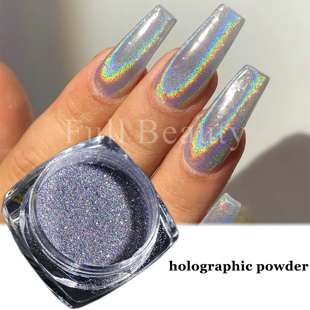 Nail Art Super Fine Glitter for nails HOLO ROSE - Fantasy Nails