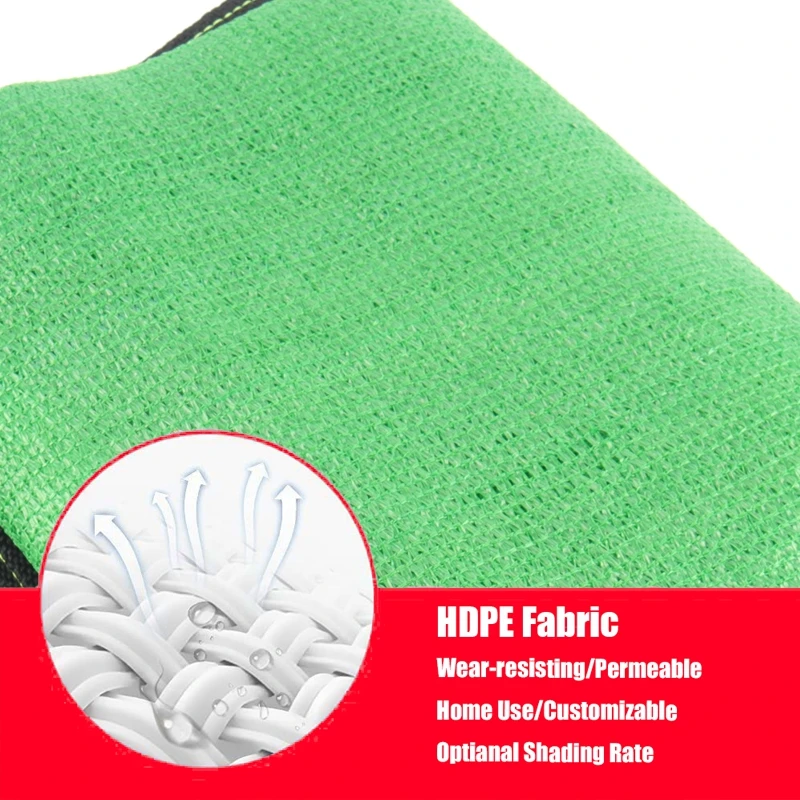 3/6/12Pin Anpassbare Grüne Sonnenschutz Net Landwirtschaft Gewächshaus Abdeckung Mesh Garten Anti-UV Schattierung Baldachin Outdoor sonnenschutz – Detail 4