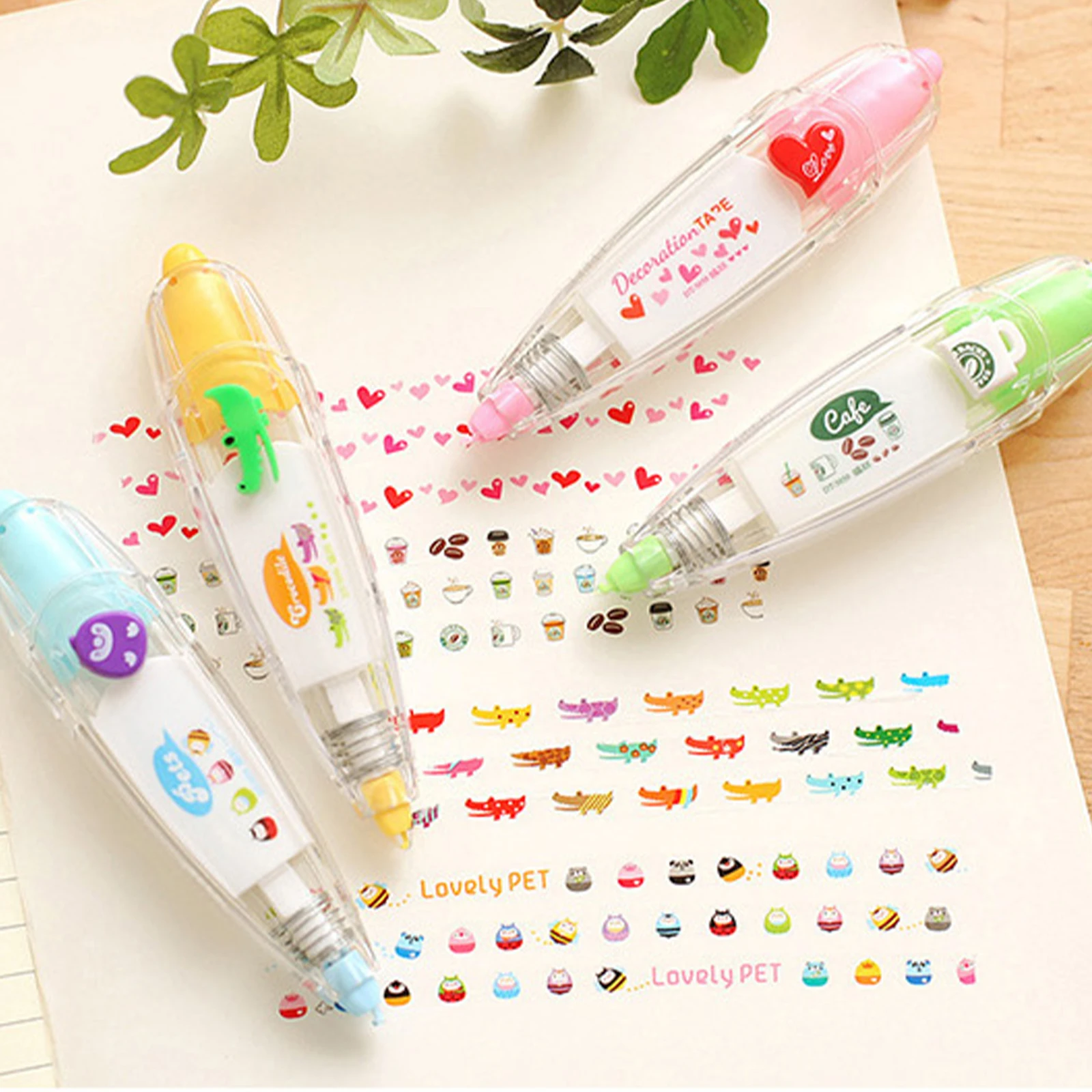 Mechanical Design Pattern Lace Contour Painting Pen Planner Journal DIY Doodles Graffiti Draw Decor Correction Tape 1Pc