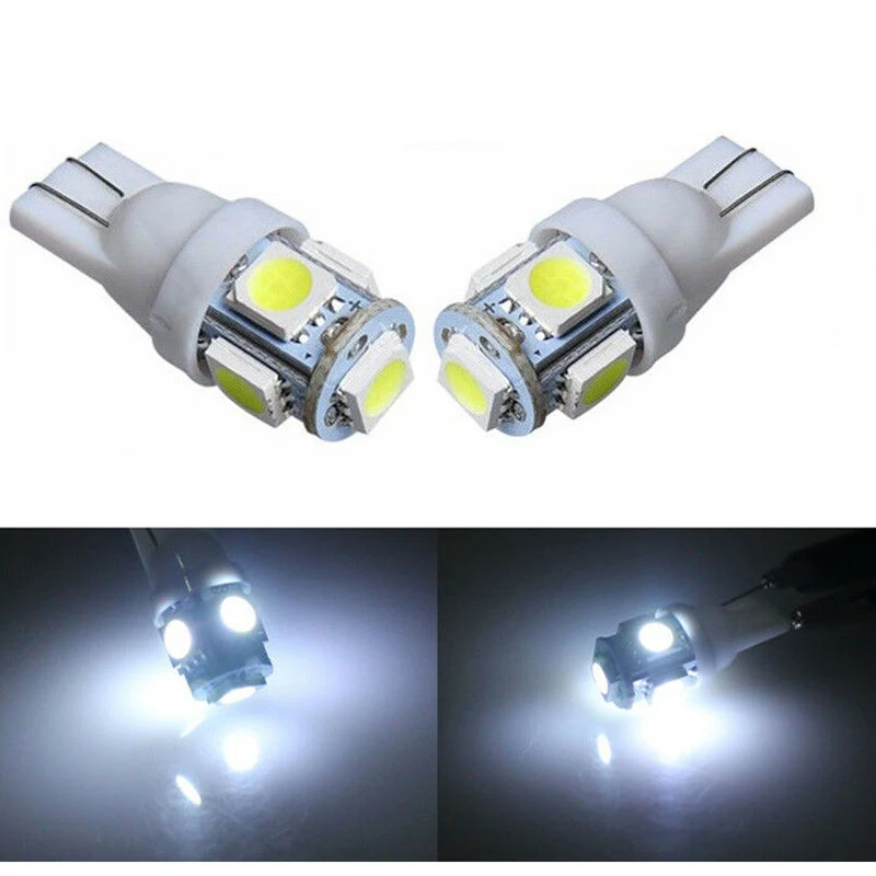 

Accessory 20pcs Car Lights T10 5050 5-SMD License Plate LED Reading 6000K 5W Anti-vibration Replacement Useful