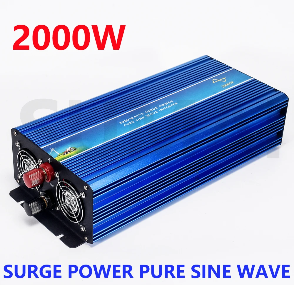 2000W Off Grid Onda Sinusoidale Inverter Puro Ingresso 12V/24V/48V/96V/110V 110V/220V/230V/240V/V Dc Uscita 50Hz O 60Hz