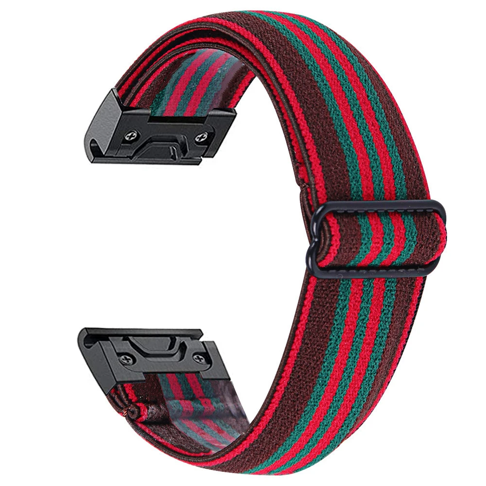 Essidi 22mm Elastic Woven Band For Garmin Fenix 5 Plus 6 Pro 7 Approach S60 62 Nylon Watch Bracelet Strap For Forerunner 935 945