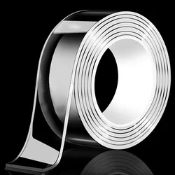 Enhanced Transparent Nano Double - Sided Adhesive Tape - Extra Strong, Waterproof, Traceless, Thickened, Reusable Decorative Home Tool for 15M (Nano tape)