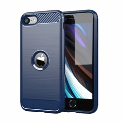 Ultra-Slim Soft Silicone Protective Phone Case Bumper for SE2 SE3 SE 2020 2022 (Blue)
