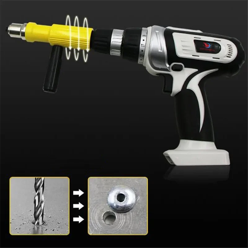 New high quality electric rivet gun machine pull pin conversion head accessories core pulling