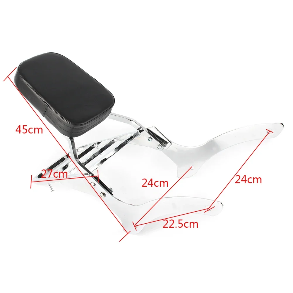 Portapacchi Moto Custom Schienale Sissy Bar Per Yamaha Vstar Xvs 1100 Classic /Dragstar Xvs 1100 Classic 2000-2011 Dragstar 1100