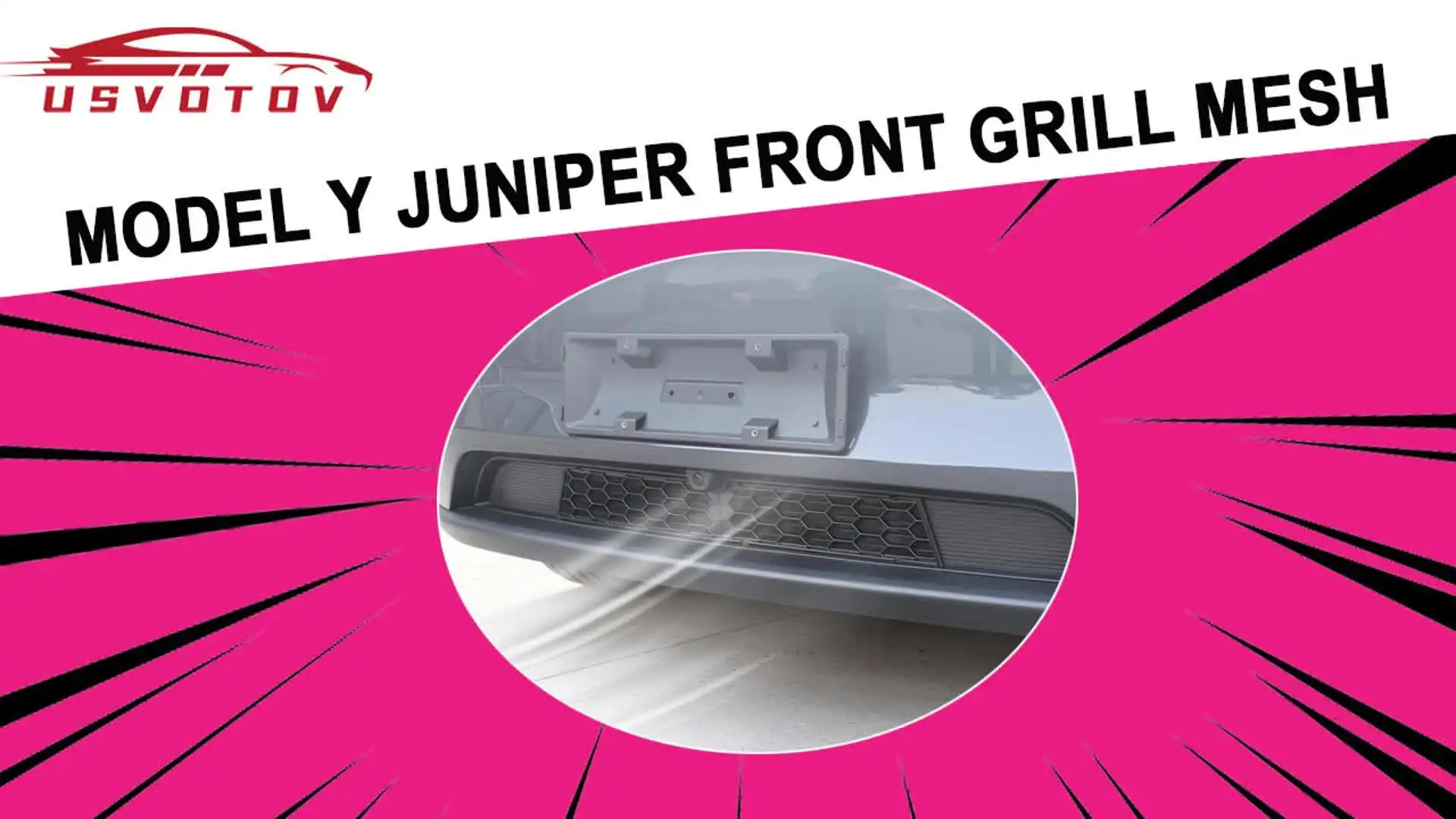 Front Grill Mesh For New Tesla Model Y Juniper 2025+,Grid Inserts - View #4