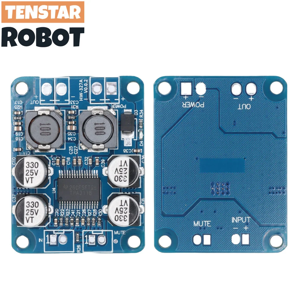 32Pin Chip Original TPA3118 60W DC 12V-24V Mono Digital Audio Power Amplifier Board Amp Module amplifier circuit audio amplifier chip audio amplifier board audio board