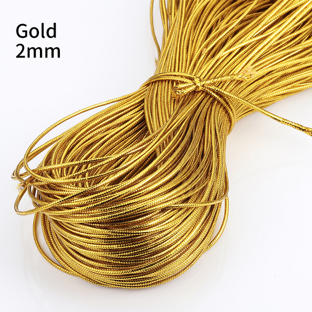 Rope Gold Silver Cord Gift Packing String Beading Thread for Jewelry Making DIY Braid Bracelet Tag Line Labels Mark Lanyard