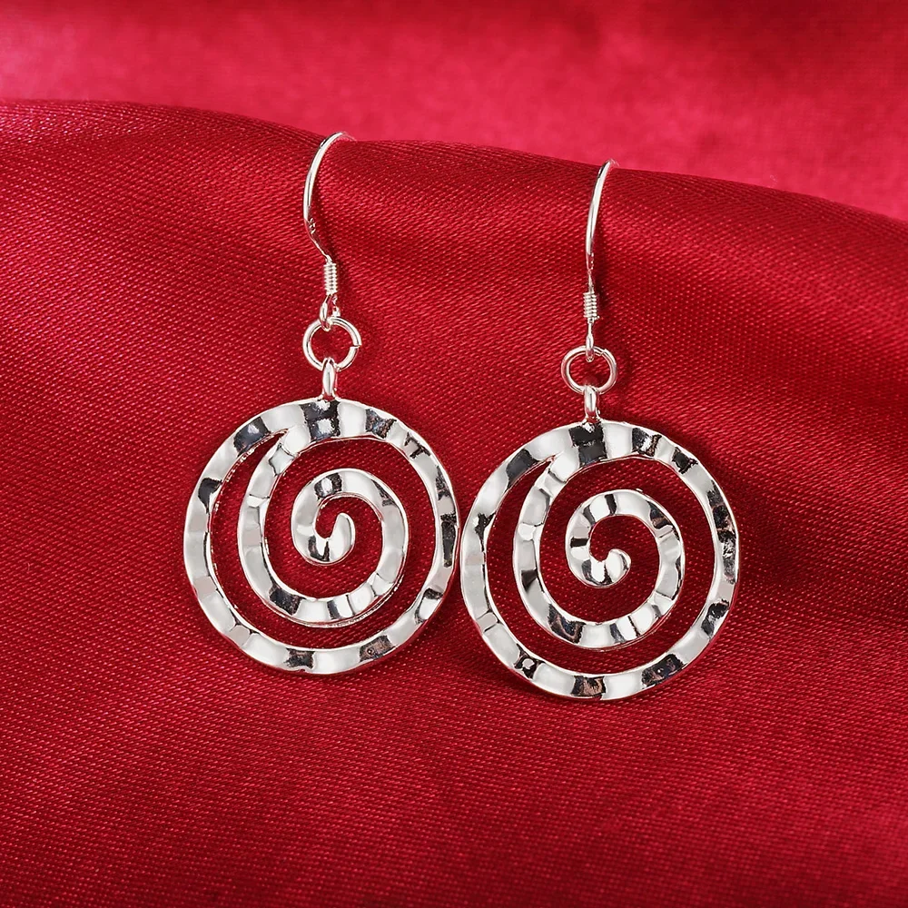 925 sterling Silver Jewelry sets fine Retro thread earrings bracelets neckalce for women Fashion Party wedding Christmas Gifts jewelry set silver jewelry silver jewelry set