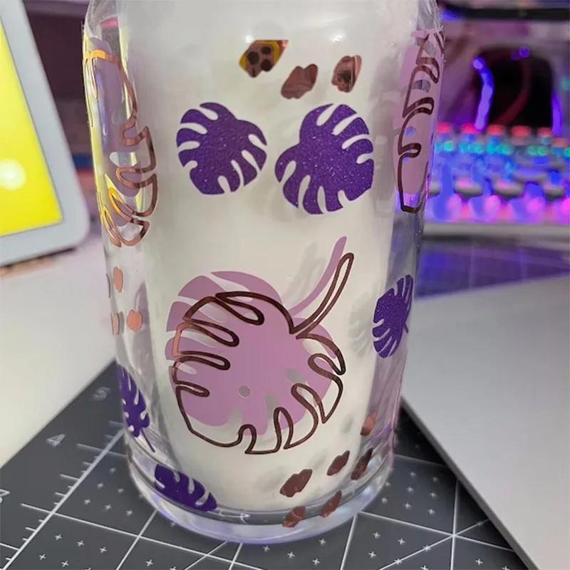 UV DTF Glass Cup Wrap Transfer Decal-3PCS Sublimation Design Mom Life  Flower Craft Wrap Transfers Mama Flower Waterproof Decal for 16oz Glass  Cups