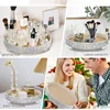Luxury Rhinestone Cosmetic Tray Spice Can Snack Organizer Bathroom Storage Shelf Sparkling Cosmetic Storage Box Perfume holder 6