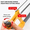 12 Inch Hacksaw with Coated Handle PP Handle Hacksaw Adjustable Metal Saw for Metal/Wood/Tree/PVC/Meat Sharp Cutting Hand Saw 2