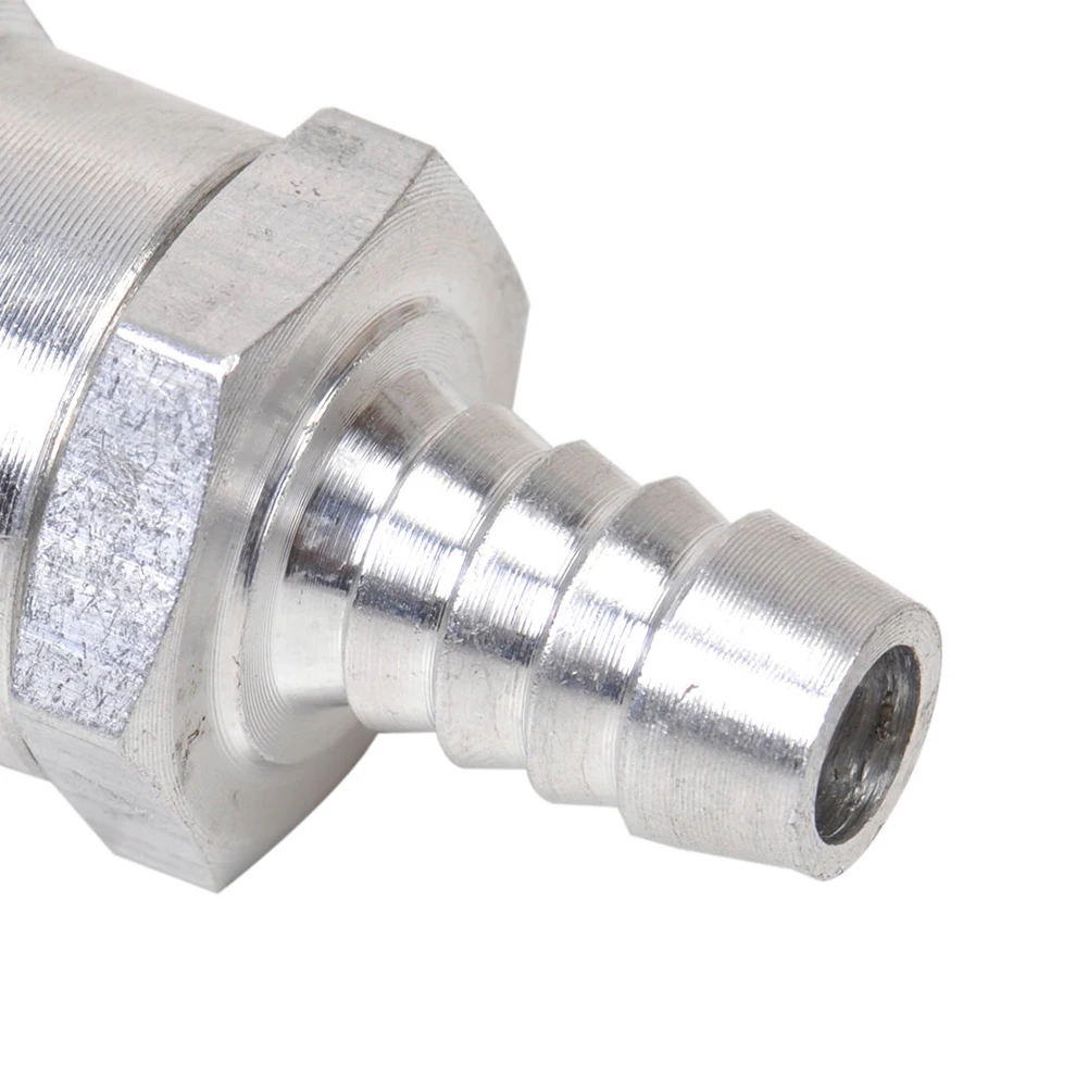 One Way Checks Valve Aluminium Alloy Fuel Non Return Checks Valve Petrol Diesel for Cars Auto Motorcycles Tools