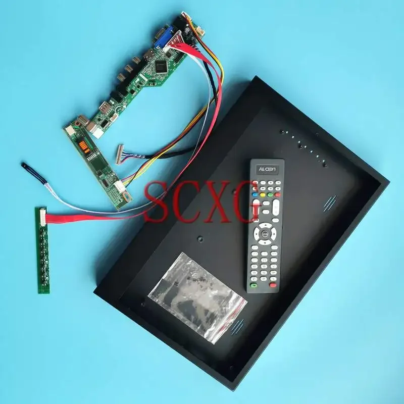 

Analog TV Driver Board+Metal Case Fit B121EW01 B121EW02 LVDS 20 Pin 1280*800 DIY Kit 1-CCFL VGA HDMI-Compatible AV USB RF 12.1"
