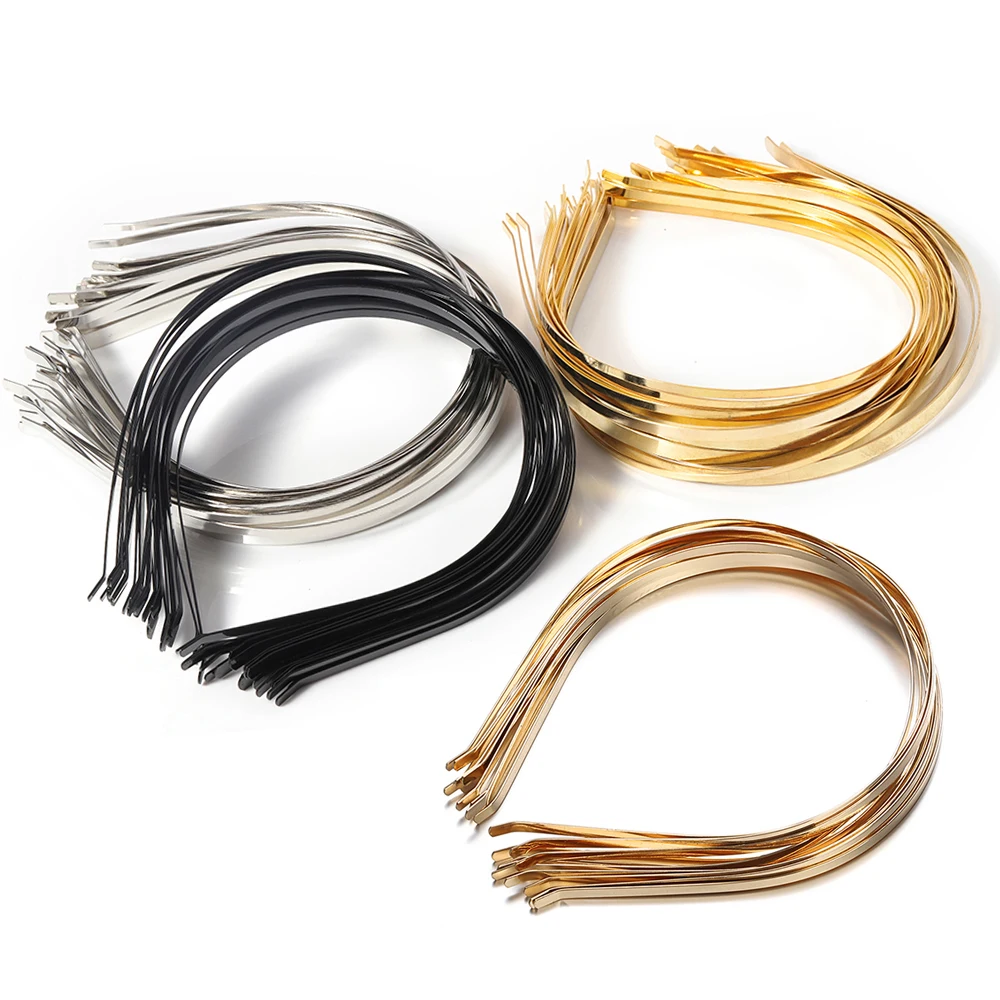 5pcs Blank Metal Headbands DIY Headbands Plain Thin Headbands for Making Hair Accessories For Jewelry