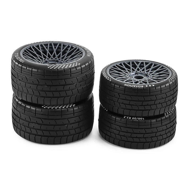 Pneus RC 100/108mm 4x4 Tout Terrain - Lot de 2 Roues Voiture Radiocommandée