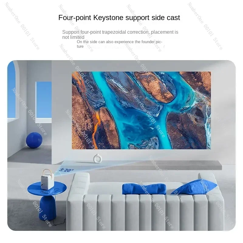 T6 Max 프로젝터 1080P 지능형 풀 HD 국제판 카메라