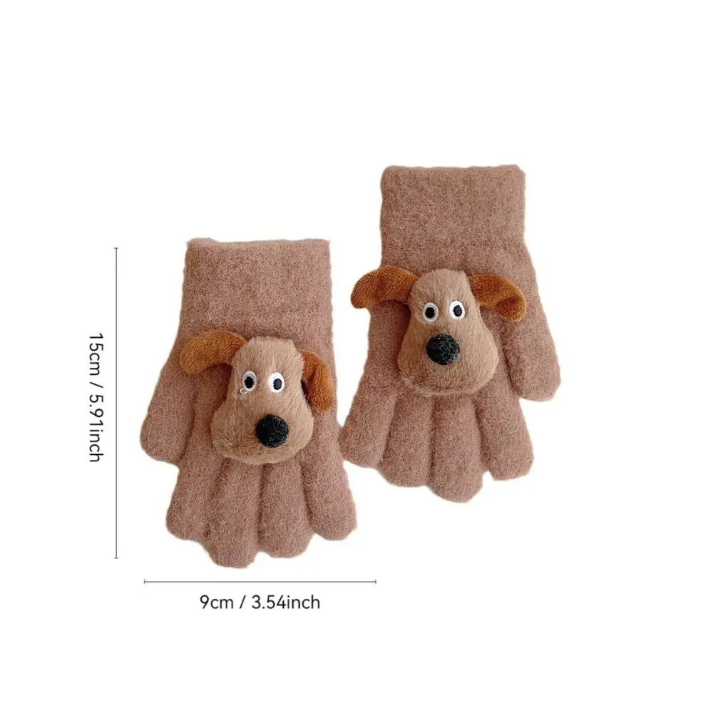 Knitted Kawaii Mittens Thicken Skiing Gloves Outdoor