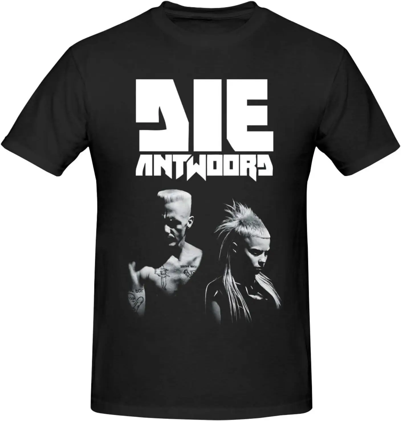 

Man Round Neck Short Sleeve Tshirts Die Ant Woord Hip Hop Tops-