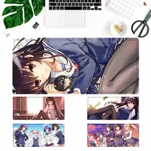 Luxury Saekano How to Raise a Boring Girlfriend Gaming MousePad Large Big Mouse Mat Desktop Mat Computer Mouse pad For Overwatch