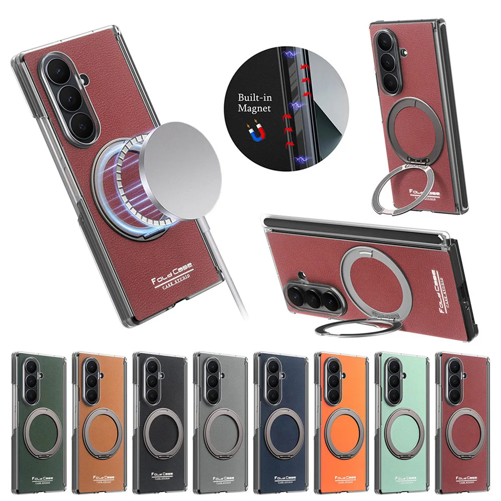 Dual-Axis Shockproof Protection Case with Rotatable Ring Kickstand