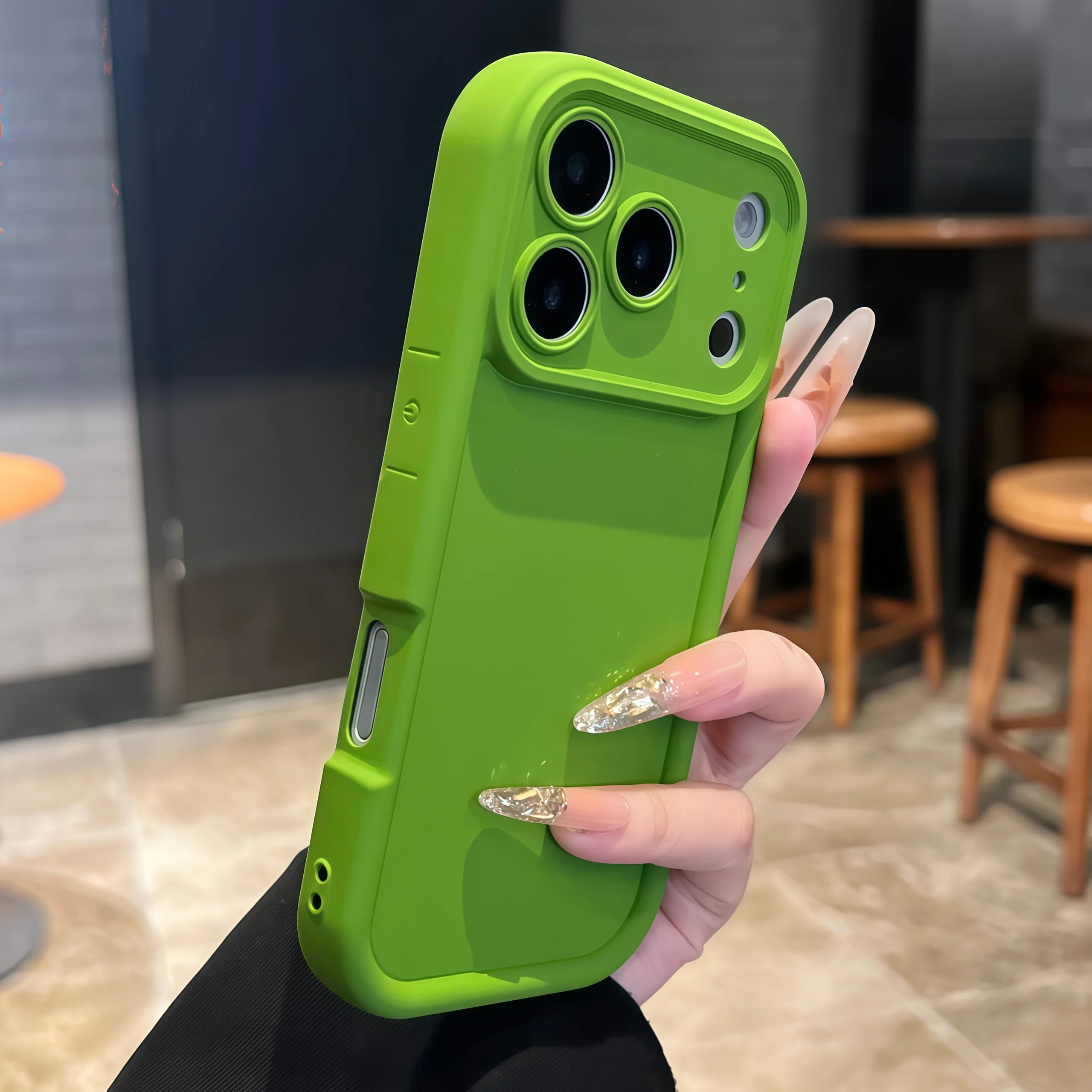 ตัวเลือกสินค้า เคสกันกระแทกหนาสำหรับ iPhone 17 16 15 14 13 12 11 Pro Max สีเรียบ