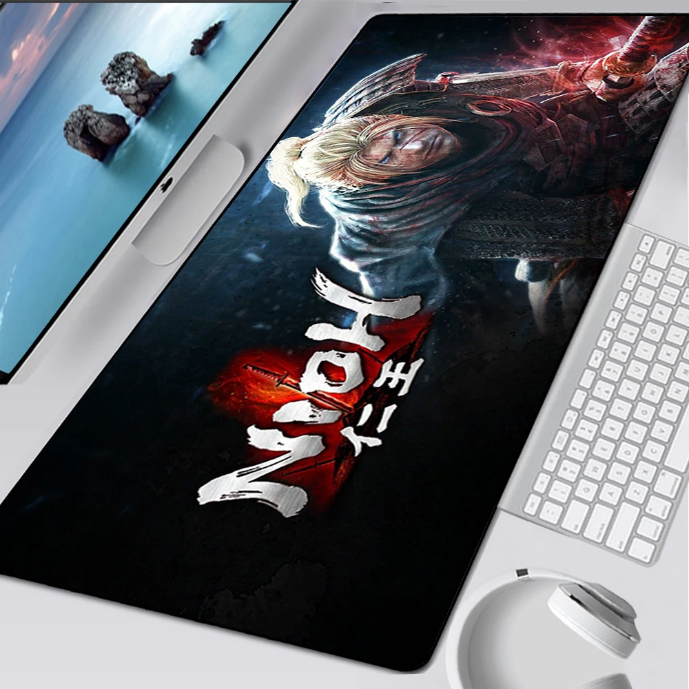 Nioh Large Gaming Mouse Pad Computer Mousepad Pc Gamer Mouse Mat Xxl Laptop Mausepad Silicone Mouse Tappeto Tastiera Mat Desk Pad