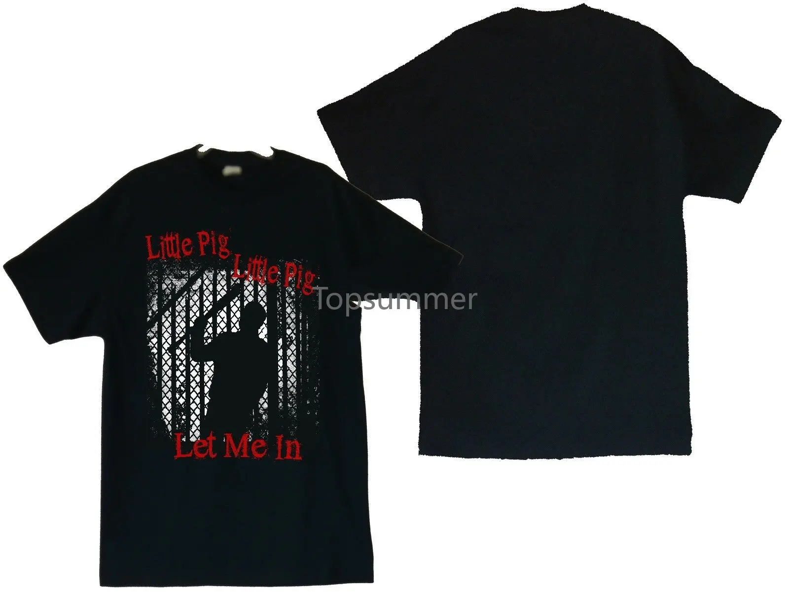 

The Walking Dead Little Pig Little Pig Let Me In Image Men T-Shirt -S Thru 4Xl