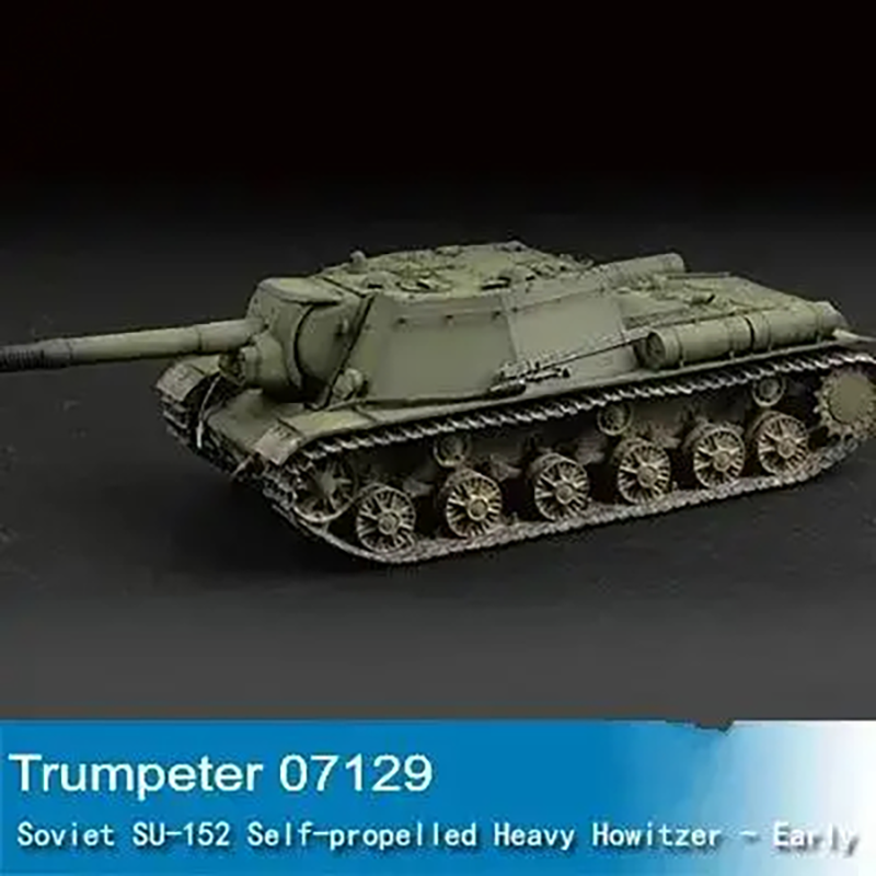 Trumpeter 1:72 Scale Tank Model Soviet SU-152 Self-Propelled Heavy Howitzer Assembly Tank Building Kits DIY  07129