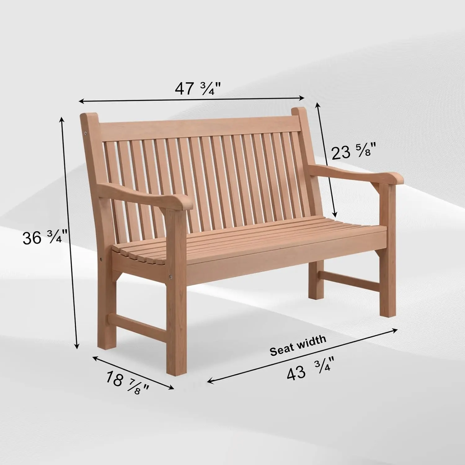 Bench on patio