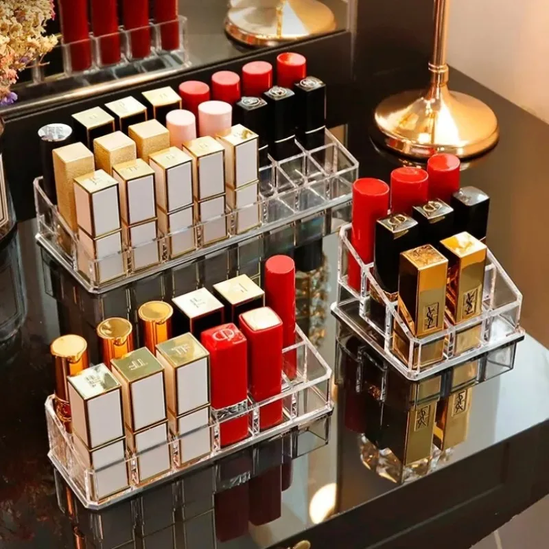 9/24/36/40 Grids Makeup Organizer Box Transparent Make Up Jewelry Holder Home Bathroom Desk Lipstick Storage Boxes Accessories storage box makeup organizer makeup storage box cosmetic storage box