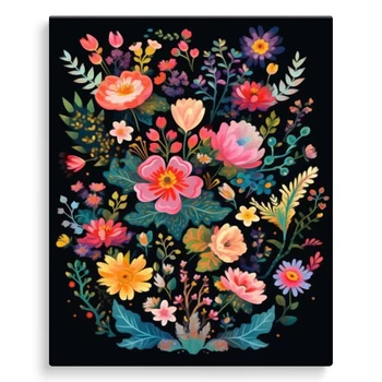 SDOYUNO-peintures par numéros, pour débutant, Simple, Art, fait à la main, fleurs simples, fournitures d'art, marqueurs de couleur, numérique, sur toile 1