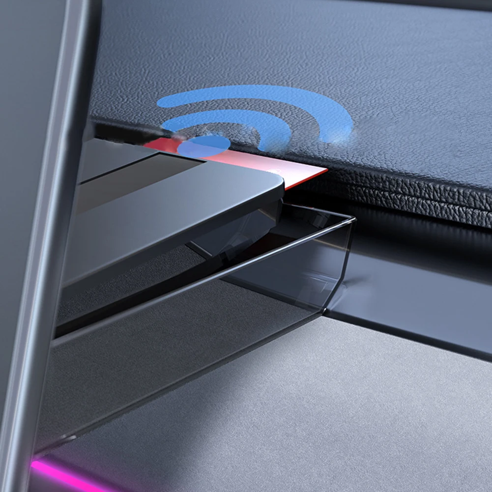 

Для Tesla Model Y/3 2021-2024 коробка для хранения Скрытая центральная консоль Органайзер лоток Магнитный под экран аксессуары для хранения порядка