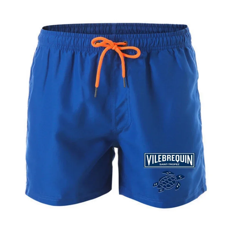 VILEBREQUIN-pantalones cortos con estampado Animal para hombre, Shorts de playa, informales, holgados, transpirables, para Fitness, a la moda, Verano