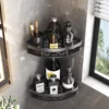 Bathroom Storage Rack No Drill Shelves Wall Mount Corner Shelf Shower Holder For WC Shampoo Organizer Bathroom Accessories 1