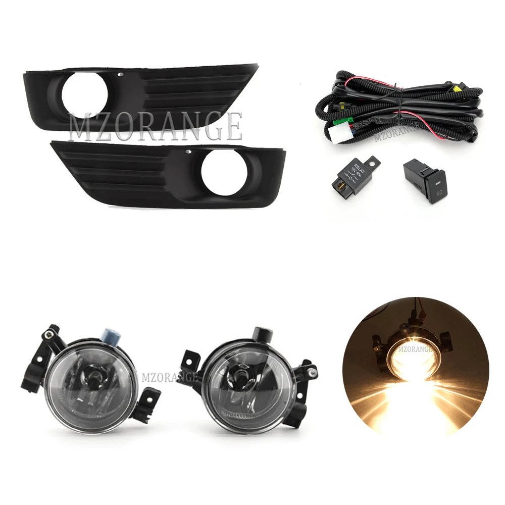 Cubiertas Para Luces Antiniebla Del Ford Focus 2 MK2 (2005-2007) - Parachoques Delantero, Negro, Referencia RH 1352835 / LH 1317806
