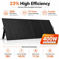 Panneau solaire pliable et portable, chargeur solaire monocristallin étanche pour générateur solaire, vie en camping-car, alimentation hors réseau en extérieur. 5
