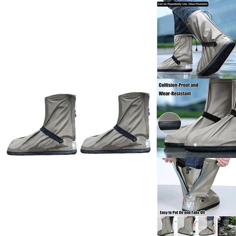 

Чехол для обуви от дождя, водонепроницаемый многоразовый чехол унисекс для мотоцикла, велосипеда, велосипеда, водонепроницаемый чехол для обуви