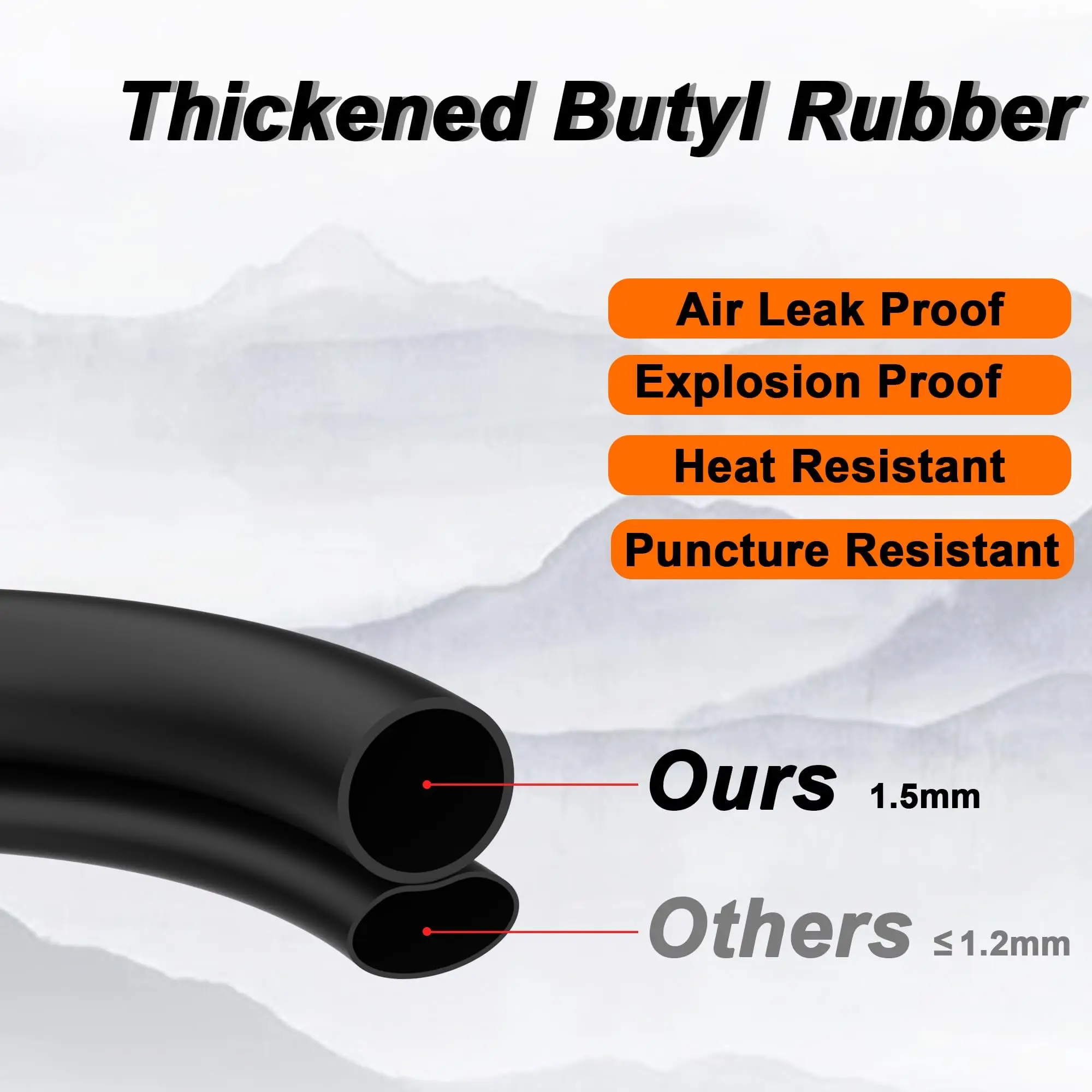 13x5.00-6 Reifen- und Schlauchset mit geradem Ventilschaft für Razor Dirt Quad Elektroroller-Teile-Zubehör 13*5.00-6 – Detail 7