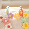 Cute Ins Style Cat Dog Knitted Collar Crochet Flowers Collar Pet Drool Scarf Bib Pet Necklace Accessories Pure Hand Knitting 3