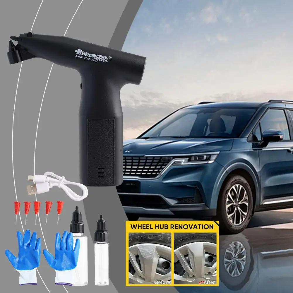 1set Electric Spray Paint Gun, Electric Spray Gun Paint Sprayer Cars Gun For Painting Car, Rechargeable Tools