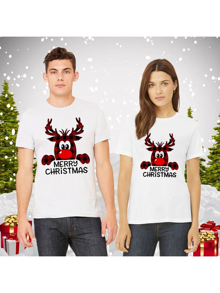 Camisetas de Navidad para pareja, camisas divertidas a juego de Mrs y Mr, regalo de Navidad _ - AliExpress