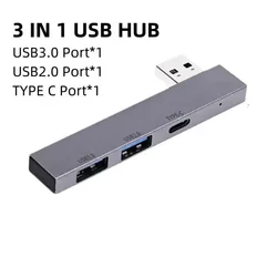 Ultra - Slim 3 - Port High - Speed USB Hub Adapter (Type C)
