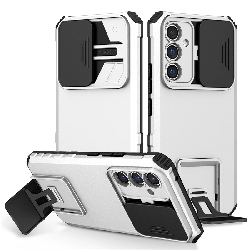thumbnail image 1 of For Samsung Galaxy A14 A34 A54 5G Case Armor Kickstand Slider Camera Protector Case for Samsung A24 4G A25 A15 A04 A05 S Cover, 1 of 5